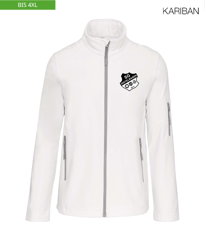Kariban Herren Softshelljacke White "Anton"