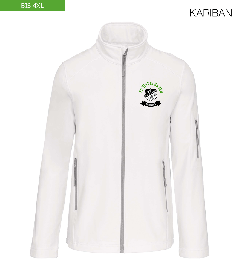 Kariban Herren Softshelljacke White "Bono"