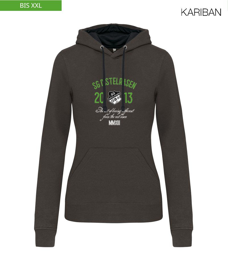 Kariban Damen Hoodie Dark Grey Black "Isack"