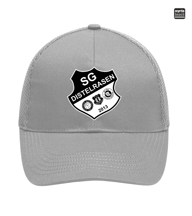 Myrtle Beach Unisex 6 Panel Air Mesh Cap Light Grey "Anton"