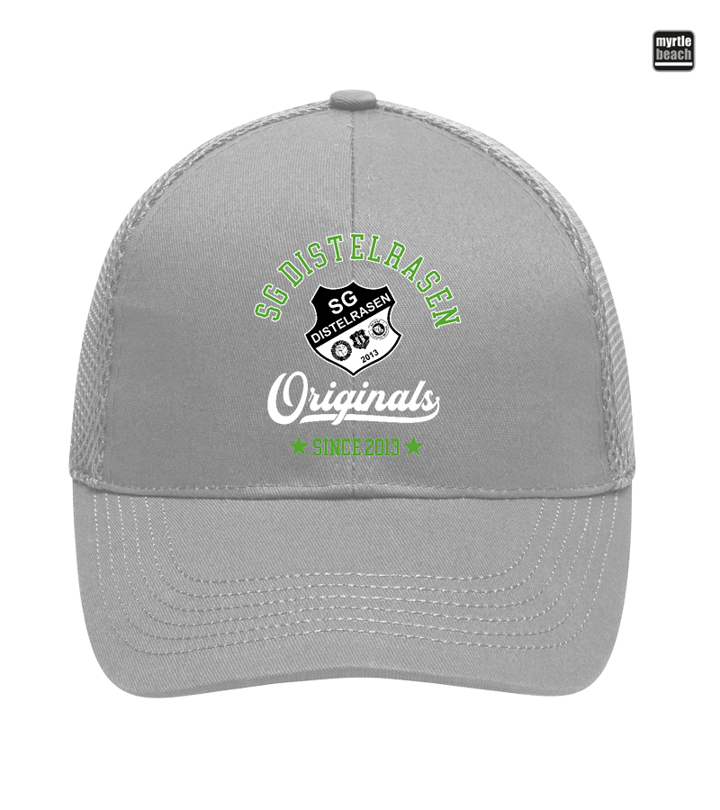 Myrtle Beach Unisex 6 Panel Air Mesh Cap Light Grey "Jacob"