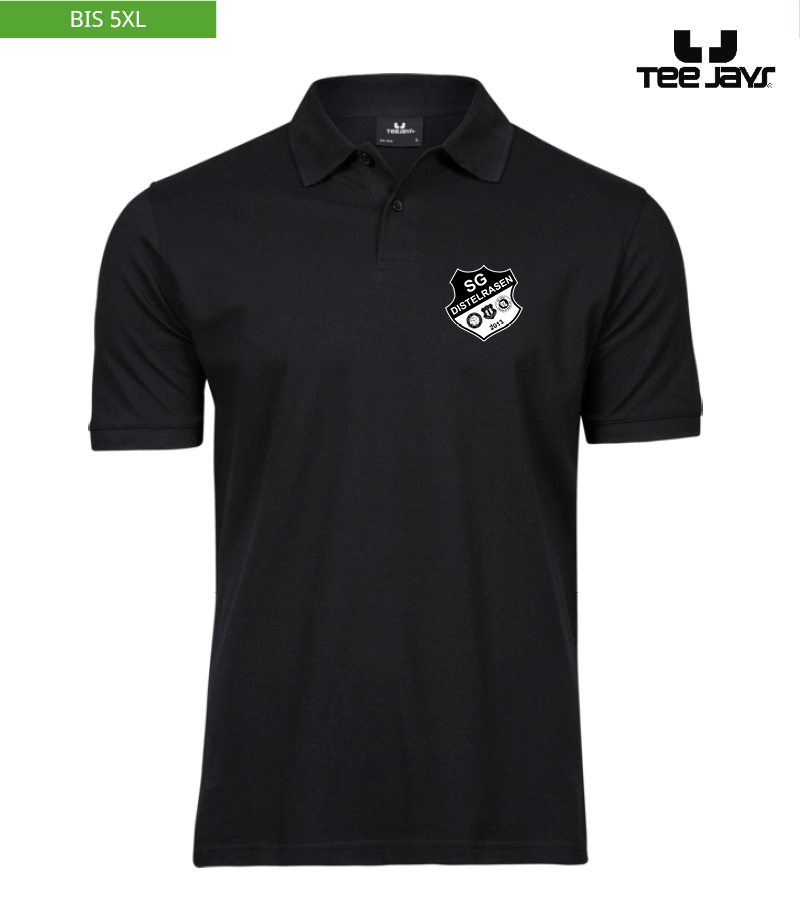 Tee Jays Herren Heavy Polo-Shirt Black "Anton"