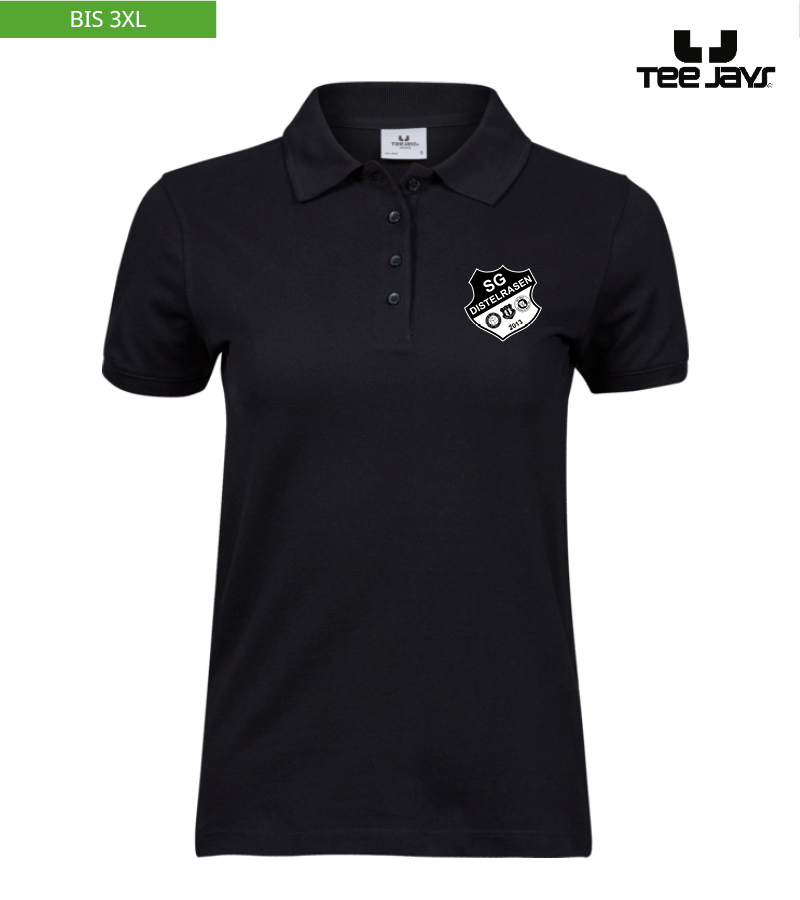 Tee Jays Damen Heavy Polo-Shirt Black "Anton"