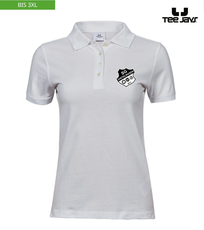 Tee Jays Damen Heavy Polo-Shirt White "Anton"